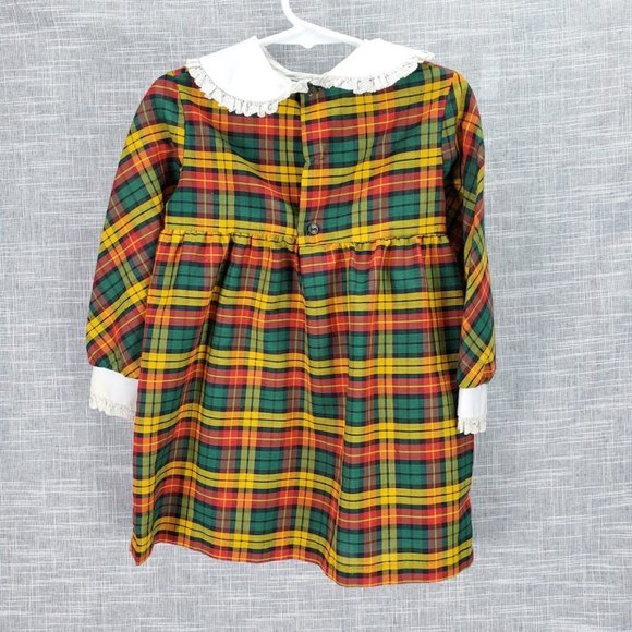 Polly Flinders Hand Smocked Toddler Dress Fall - Picture 4 of 6